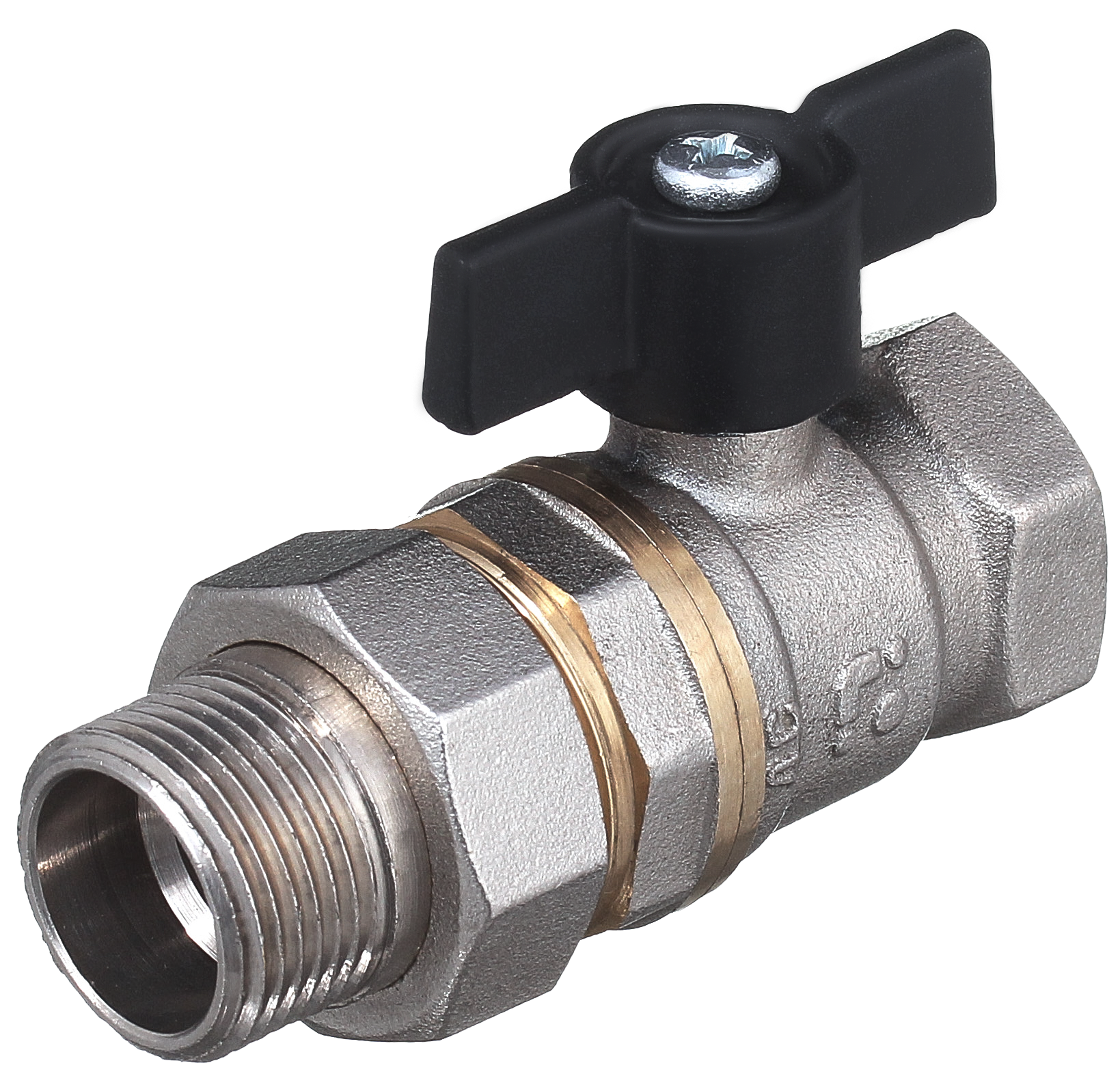 11Б27П1 "Американка" покрытие-никель бабочка DN15- DN25 PN40